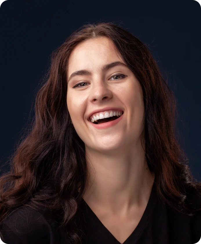 Curisline patient Isabella Turner smiling